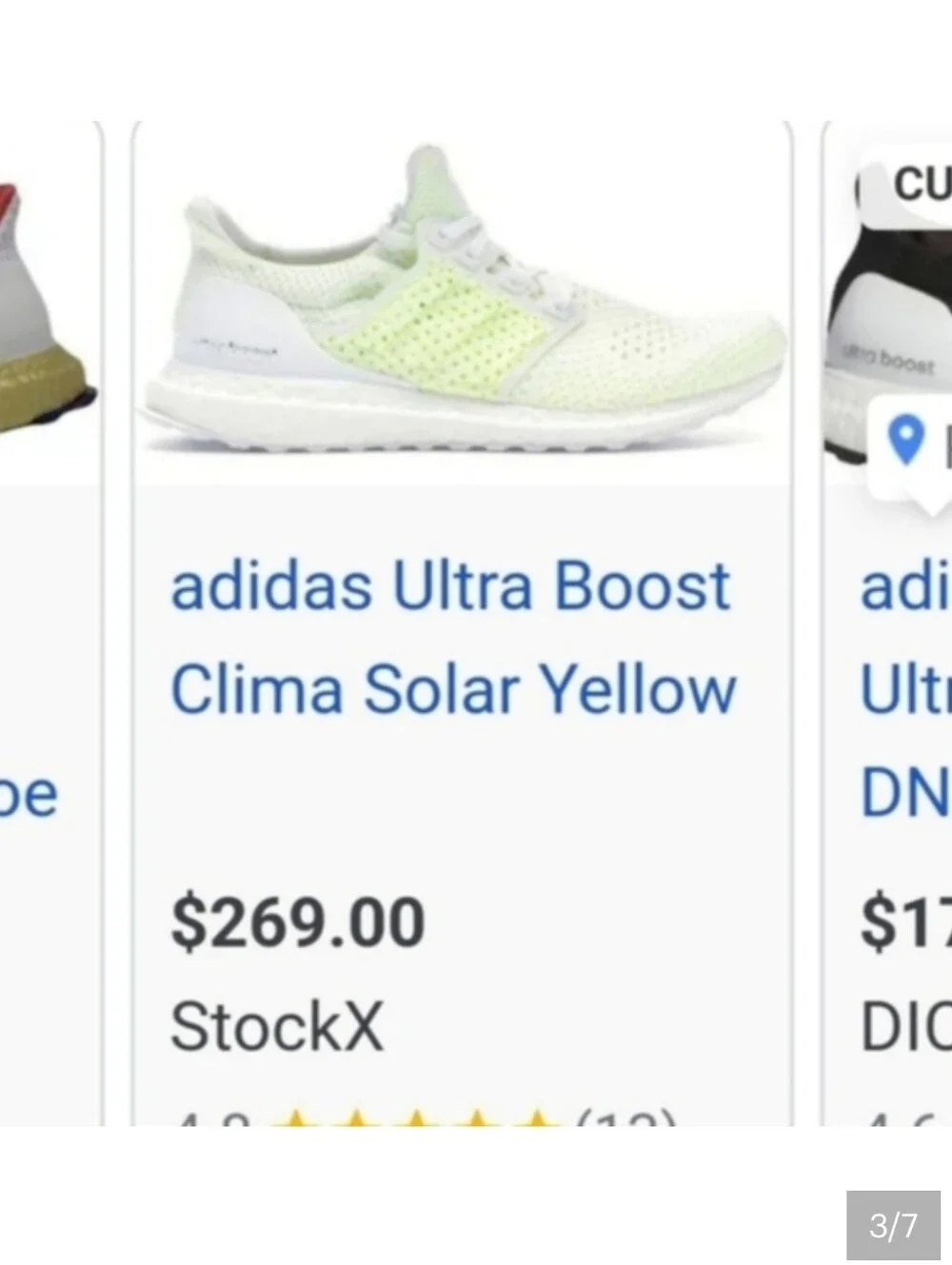 Adidas White and Yellow Athletic Size 13